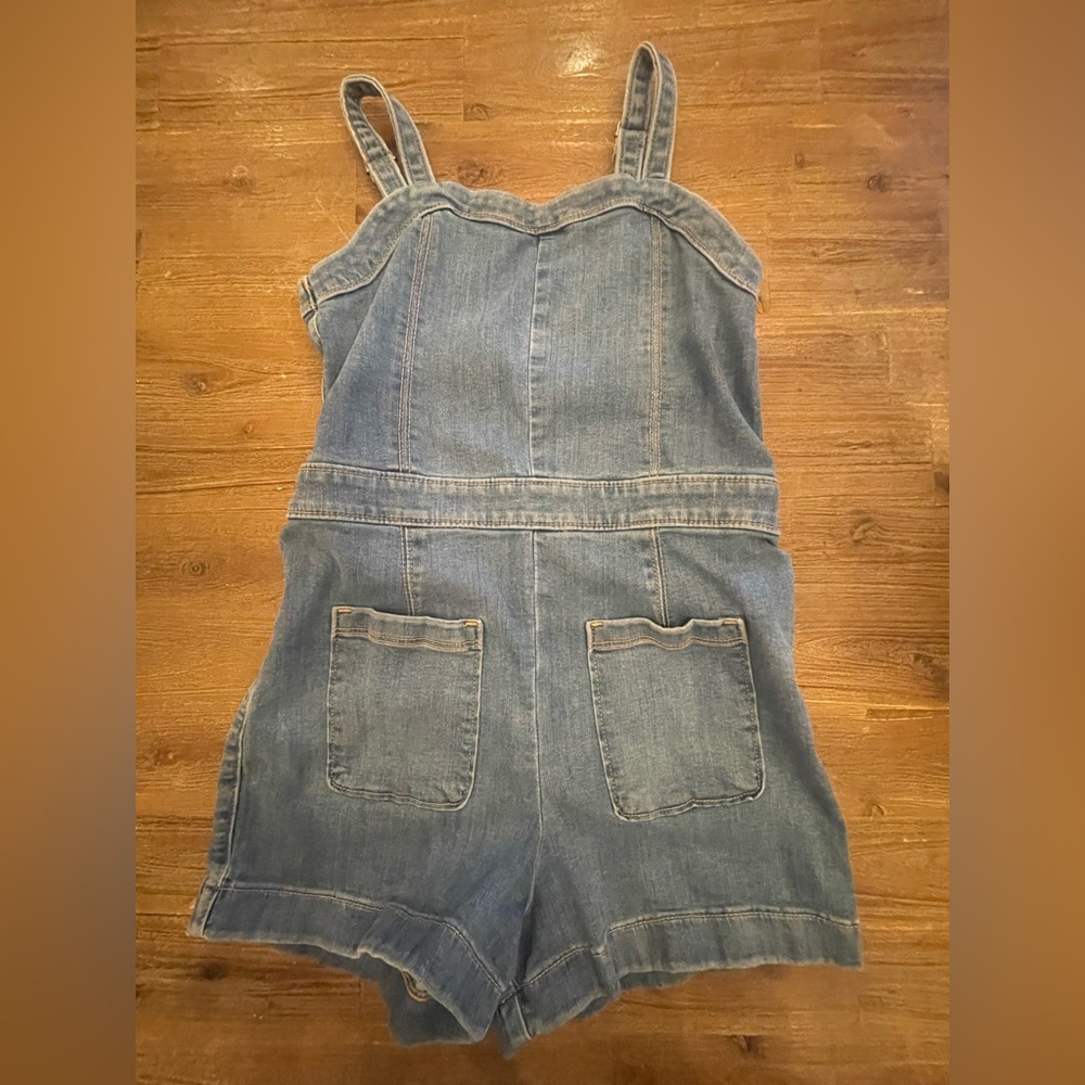 Abercrombie Kids Blue Denim Overalls